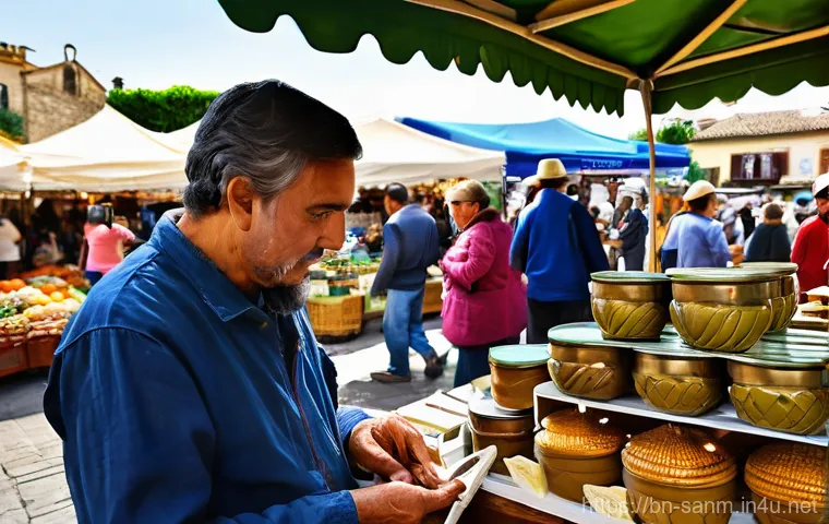 산마리노의 특산물 및 와인 - **Prompt:** A serene and picturesque vineyard scene on a sun-drenched San Marino hillside. Rows of l...